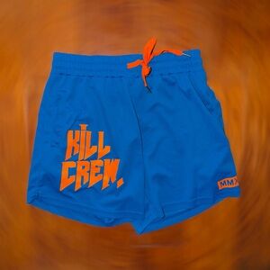 Kill Crew Blue and Orange Athletic Shorts